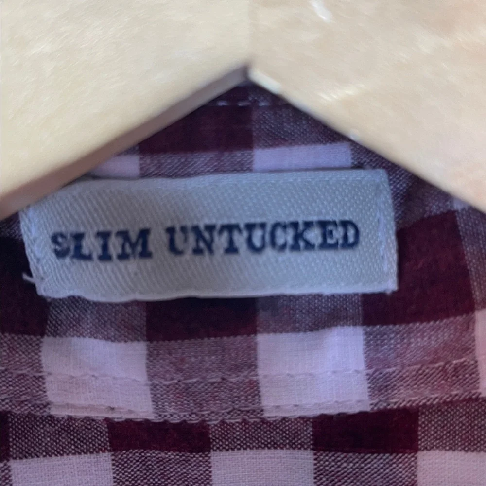 J. Crew Red and White Checkered‎ Casual Button Down Shirt